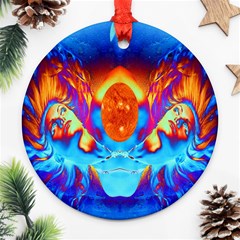 Escape From The Sun Round Ornament (two Sides)
