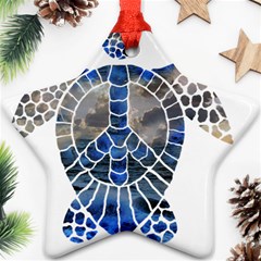 Peace Turtle Star Ornament (two Sides)