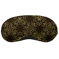 Celtic Golden Arabesque Print Sleeping Mask