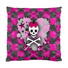 Princess Skull Heart Cushion Case (single Sided) 