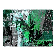 Green Urban Graffiti Double Sided Flano Blanket (mini)