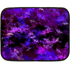 Purple Skulls Goth Storm Fleece Blanket (mini)