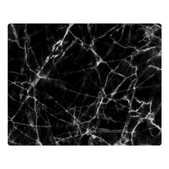 Black Marble Stone Pattern Double Sided Flano Blanket (large) 