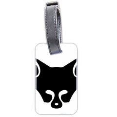 Black Fox Logo Luggage Tags (two Sides)