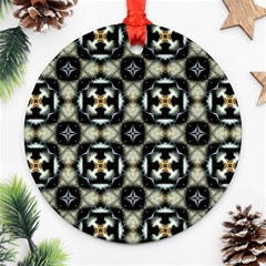 Faux Animal Print Pattern Ornament (round) 