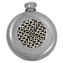 Metallic Camouflage Round Hip Flask (5 Oz)