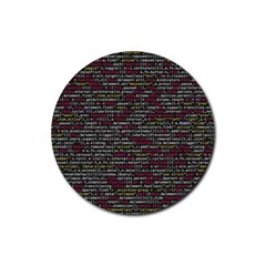 Full Frame Shot Of Abstract Pattern Rubber Coaster (round) 