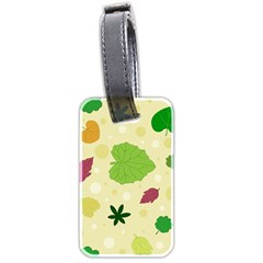 Leaves Pattern Luggage Tags (two Sides)