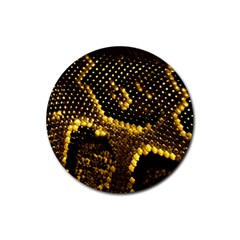 Pattern Skins Snakes Rubber Coaster (round) 
