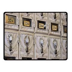 Post Office Old Vintage Building Fleece Blanket (small)