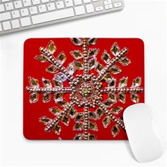 Snowflake Jeweled Large Mousepads