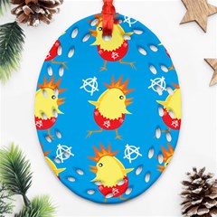 Easter Chick Ornament (oval Filigree)