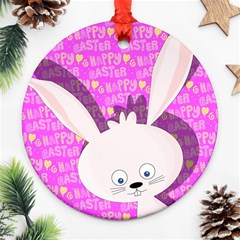 Easter Bunny  Round Ornament (two Sides)