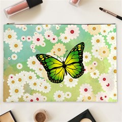 Green Butterfly Cosmetic Bag (xxl) 