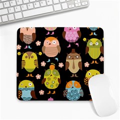 Cute Owls Pattern Large Mousepads