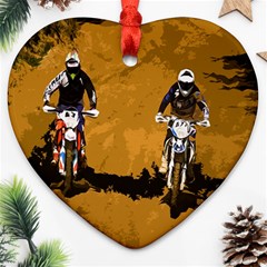 Motorsport  Heart Ornament (two Sides)
