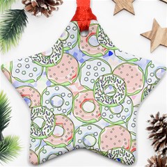 Donuts Pattern Ornament (star)