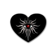 Inquisition Symbol Rubber Coaster (heart) 
