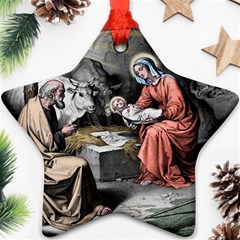 The Birth Of Christ Star Ornament (two Sides)