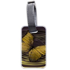 Butterfly Insect Wave Concentric Luggage Tags (two Sides)
