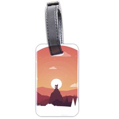 Design Art Hill Hut Landscape Luggage Tags (two Sides)