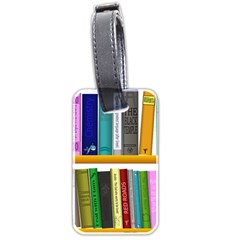 Shelf Books Library Reading Luggage Tags (two Sides)
