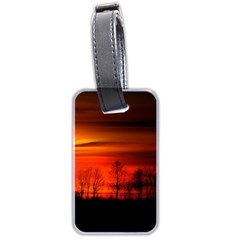 Tree Series Sun Orange Sunset Luggage Tags (two Sides)