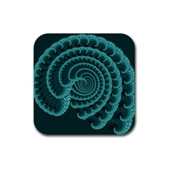 Fractals Form Pattern Abstract Rubber Coaster (square) 