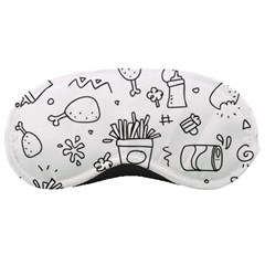 Set Chalk Out Scribble Collection Sleeping Masks