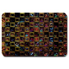 Kaleidoscope Pattern Abstract Art Large Doormat 