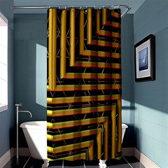 Modern Art Sculpture Architecture Shower Curtain 36  X 72  (stall) 