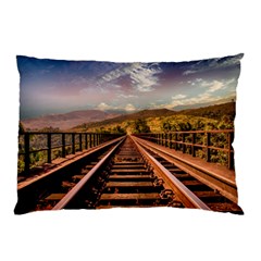 Railway Track Travel Railroad Pillow Case