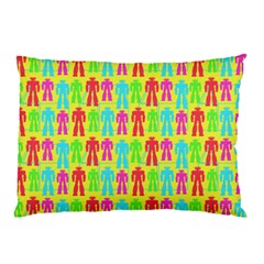 Colorful Robots Pillow Case