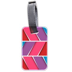 Abstract Background Colorful Luggage Tags (two Sides)