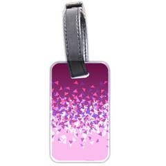Pink Disintegrate Luggage Tags (two Sides)