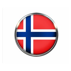 Norway Country Nation Blue Symbol Double Sided Flano Blanket (small) 