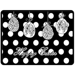 Easter Eggs Fleece Blanket (large) 