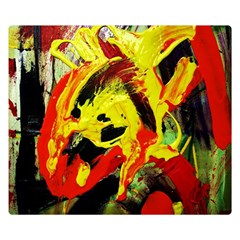Fish And Bread1/1 Double Sided Flano Blanket (small) 
