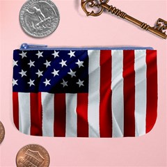 American Usa Flag Vertical Large Coin Purse
