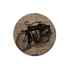 Bicycle Letter Rubber Coaster (round) 