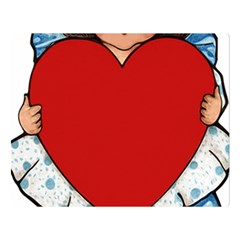 Child 1718349 1920 Double Sided Flano Blanket (large) 