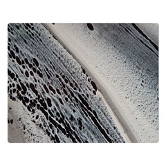 Black And White Double Sided Flano Blanket (large) 