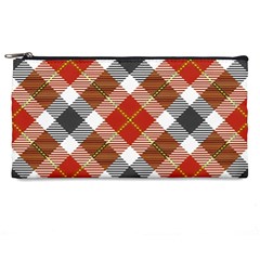 Smart Plaid Warm Colors Pencil Cases