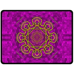 Star Of Freedom And Silent Night Fleece Blanket (large) 