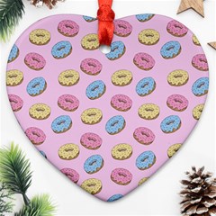 Donuts Pattern Ornament (heart)