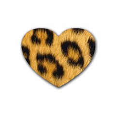Animal Print 3 Rubber Coaster (heart) 