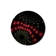 Background Texture Pattern Rubber Coaster (round) 
