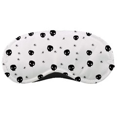 Pattern Skull Stars Handrawn Naive Halloween Gothic Black And White Sleeping Masks