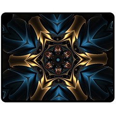 Pattern Texture Copper Teal Design Fleece Blanket (medium) 