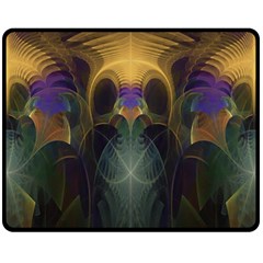 Fractal Colorful Pattern Design Fleece Blanket (medium) 